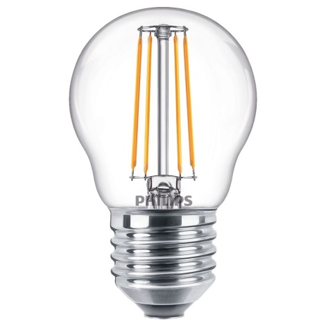 Dimbare LED Lamp VINTAGE Philips P45 E27/4,5W/230V 4000K