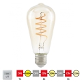 Dimbare LED Lamp VINTAGE ST64 E27/4W/230V 2200K - STEPDIMMING - Eglo 12522