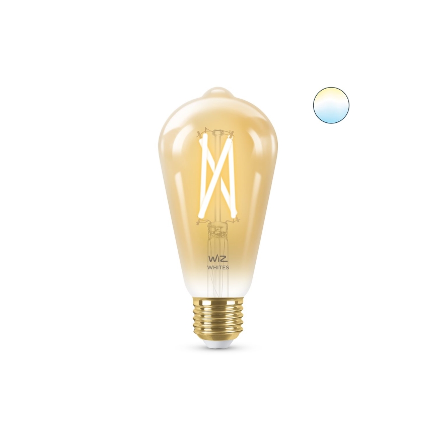 Dimbare LED Lamp VINTAGE FILAMENT ST64 E27/7W/230V 2000-5000K CRI 90 Wi-Fi - WiZ