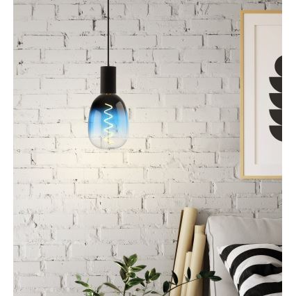 Dimbare LED-lamp VINTAGE T120 E27/4W/230V 2000K blauw - Eglo 110224