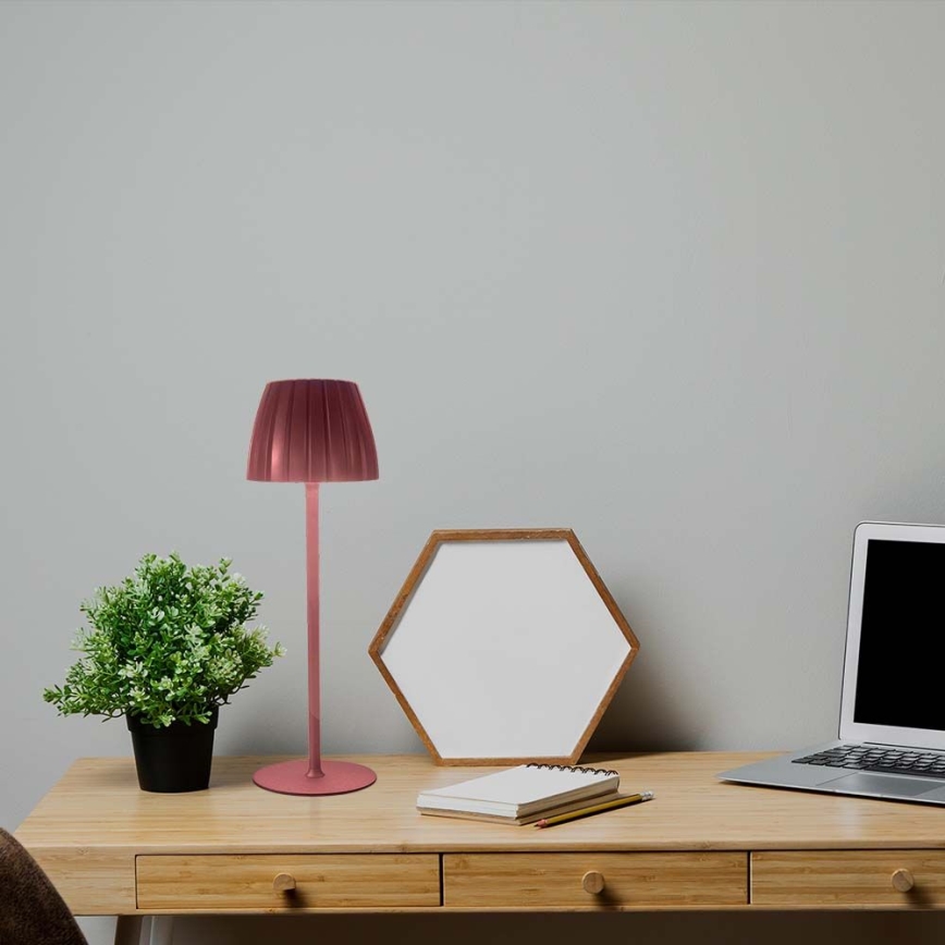 LED Dimbare Oplaadbare Touch Tafellamp LED/2,7W/5V 3000/4000/6000K 1800 mAh bruin