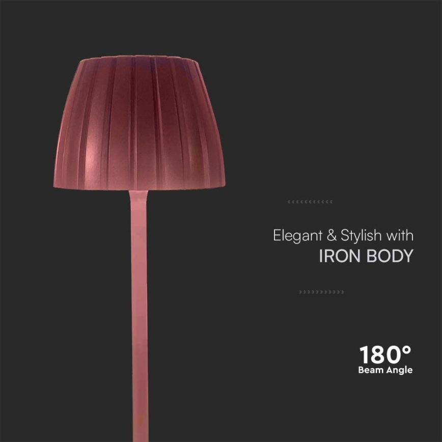 LED Dimbare Oplaadbare Touch Tafellamp LED/2,7W/5V 3000/4000/6000K 1800 mAh bruin