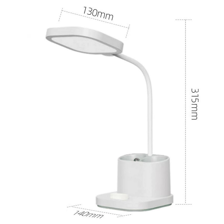 Dimbare LED Oplaadbare tafellamp met houder en powerbank LED/5W/5V 2400mAh