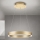 Dimbare LED-pendellamp aan kabel KOLK LED/40W/230V 2700/3000/4000 K Ø 40 cm, goudkleurig