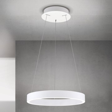 Dimbare LED-pendellamp aan kabel KOLK LED/40W/230V 2700/3000/4000K ø 40 cm wit