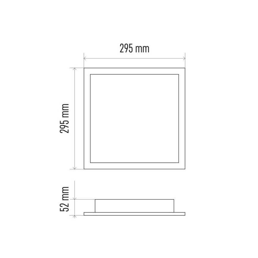 Dimbare LED Plafond Lamp LED/20W/230V + afstandsbediening