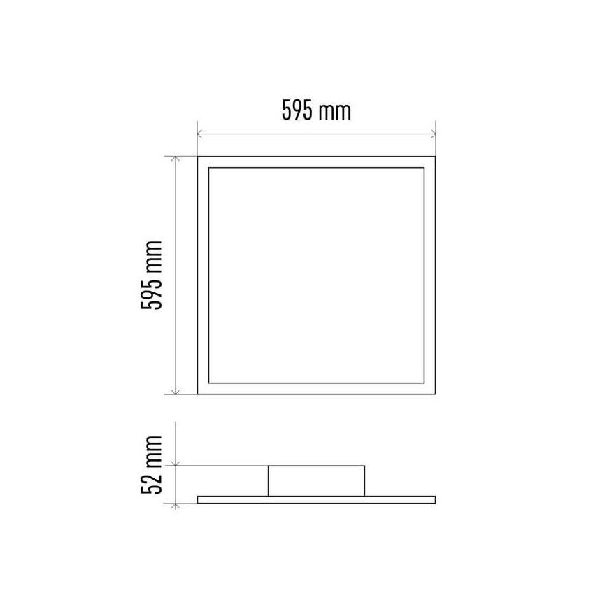 Dimbare LED Plafond Lamp LED/40W/230V + afstandsbediening