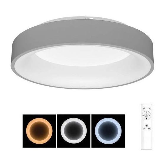 Dimbare LED Plafond Lamp NEST LED/40W/230V 3000-6500K grijs