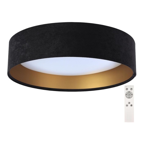 Dimbare LED Plafond Lamp SMART GALAXY LED/24W/230V zwart/goud + afstandsbediening