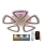 Dimbare LED-plafondkroonluchter LED/70W/230V 3000-6500K + afstandsbediening