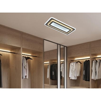 Dimbare LED-plafondlamp LED/85W/230V 3000-6500K grijs + afstandsbediening