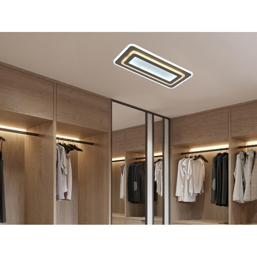 Dimbare LED-plafondlamp LED/85W/230V 3000-6500K grijs + afstandsbediening