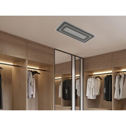 Dimbare LED-plafondlamp LED/85W/230V 3000-6500K grijs + afstandsbediening