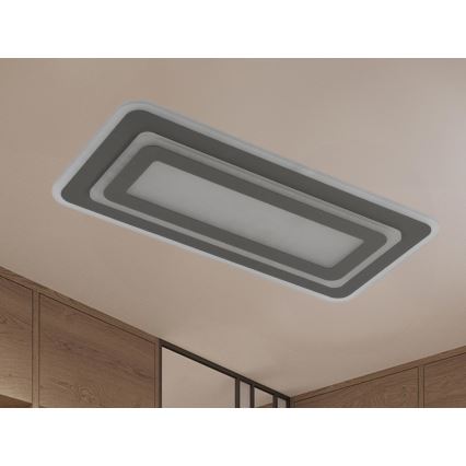Dimbare LED-plafondlamp LED/85W/230V 3000-6500K grijs + afstandsbediening