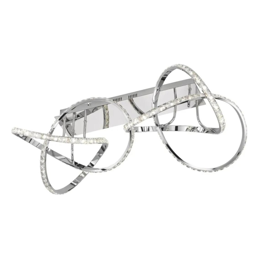 Dimbare LED-plafondlamp ABRO LED/49W/230V glanzend chroom