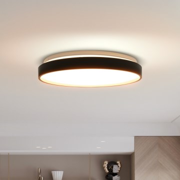 Dimbare LED plafondlamp CALA LED/48W/230V 3000-6500K zwart/goud + afstandsbediening