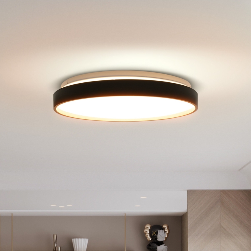 Dimbare LED plafondlamp CALA LED/48W/230V 3000-6500K zwart/goud + afstandsbediening