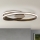 Dimbare LED Plafondlamp CIRCUS LED/30W/230V bruin/patina