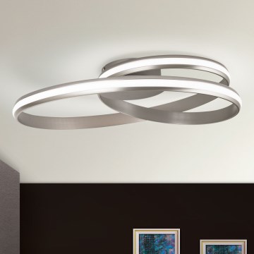 Dimbare LED Plafondlamp CIRCUS LED/30W/230V zilver