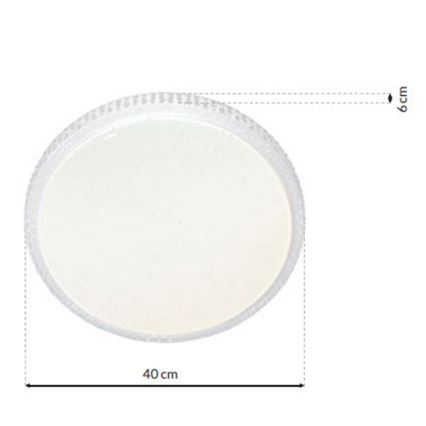 LED dimbare plafondlamp CRUZ LED/40W/230V 2000lm + afstandsbediening