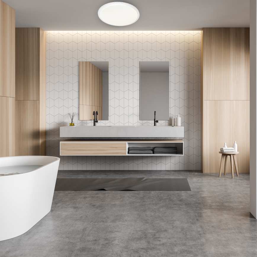 Dimbare LED plafondlamp CRUZ met afstandsbediening LED/66W/230V 3300lm