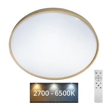 Dimbare LED plafondlamp DRINA LED/36W/230V 2700-6500K diameter 50 cm + afstandsbediening