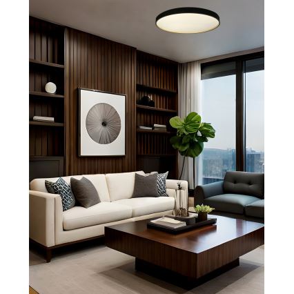 Dimbare LED plafondlamp EBRO LED/36W/230V 2700-6500K diameter 50 cm + afstandsbediening