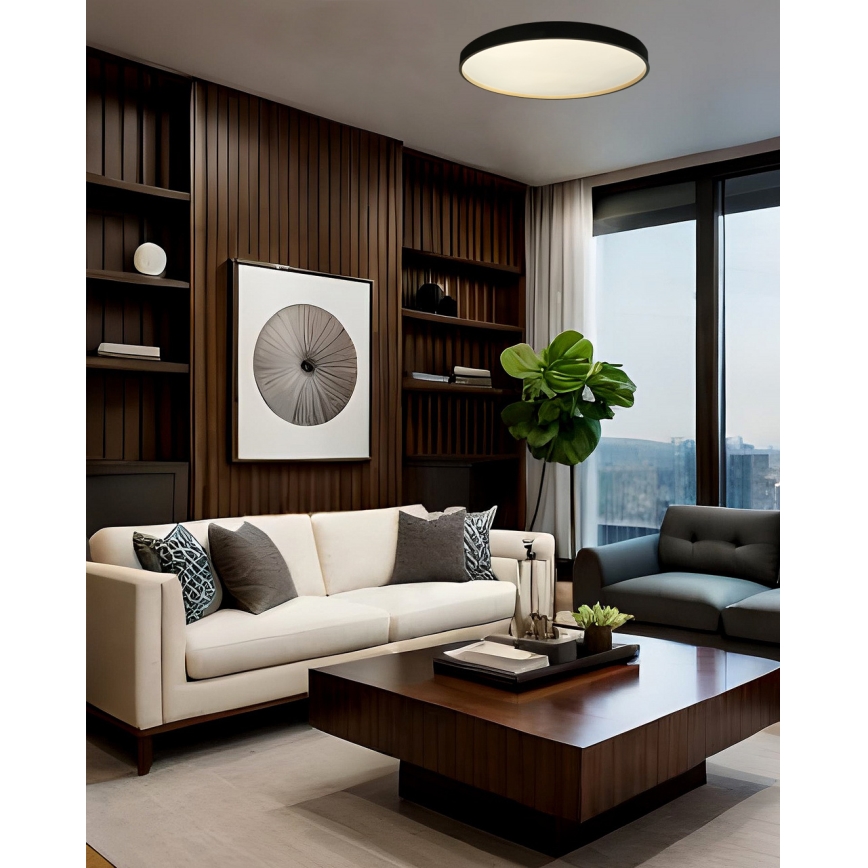 Dimbare LED plafondlamp EBRO LED/36W/230V 2700-6500K diameter 50 cm + afstandsbediening