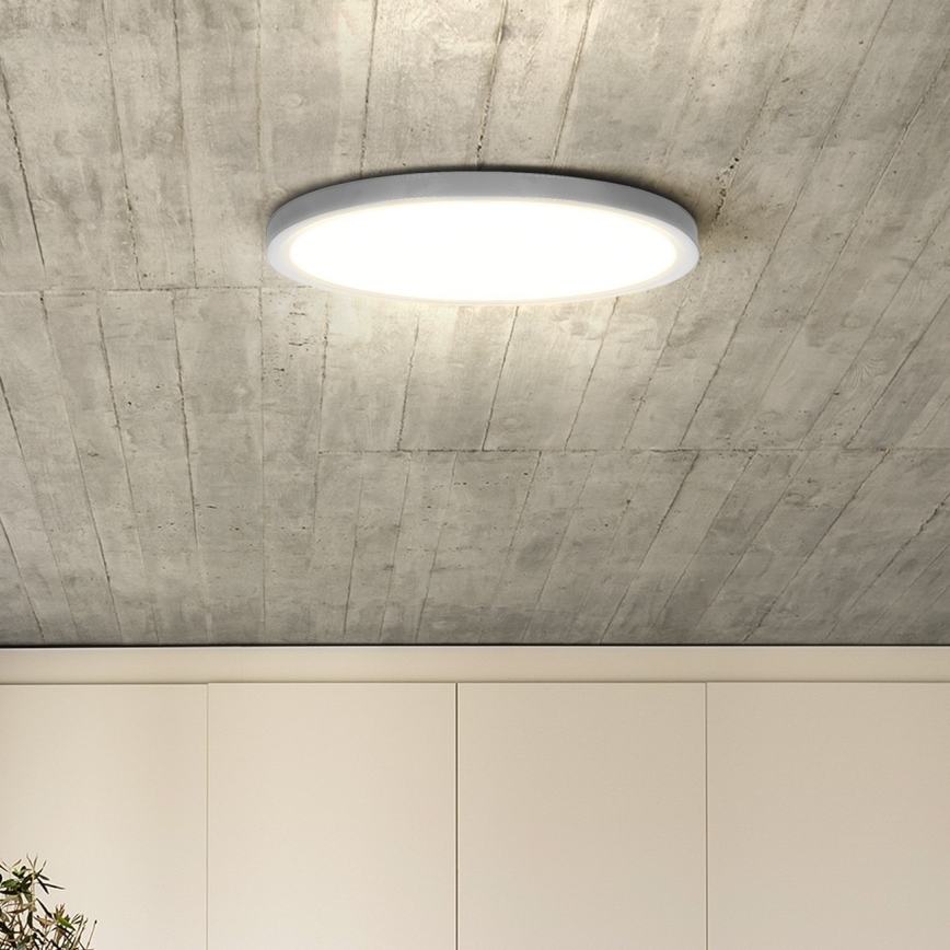 Dimbare LED plafondlamp ESTELA LED/36W/230V diameter 30 cm wit + afstandsbediening