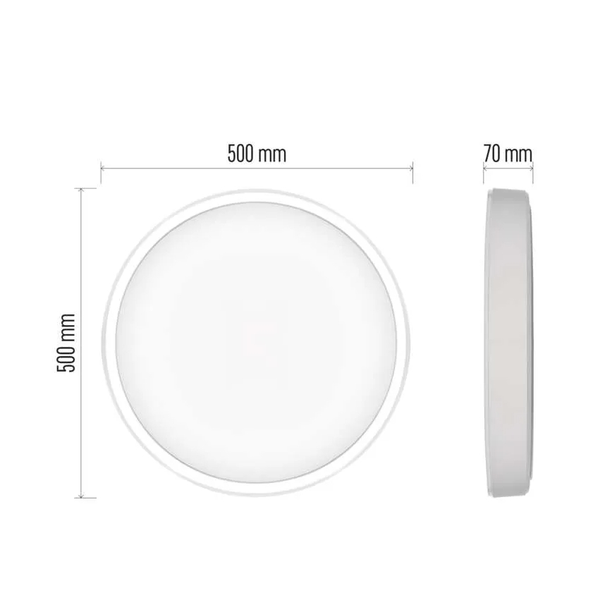 Dimbare LED plafondlamp GoSmart LED/45W/230V diameter 50 cm 2700-6500K Wi-Fi Tuya + afstandsbediening