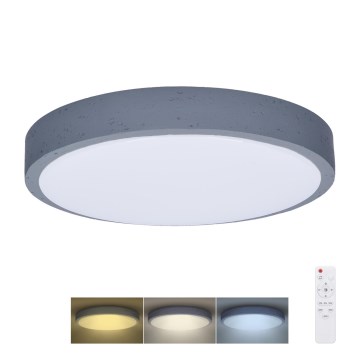 Dimbare LED plafondlamp GREY LED/60W/230V 3000-6500K grijs diameter 49 cm + afstandsbediening