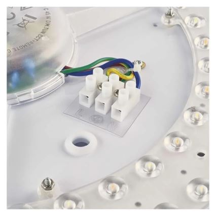 LED-dimbare plafondlamp ILVI LED/30W/230V 2700-6500K Ø 40 cm houtdecor + afstandsbediening