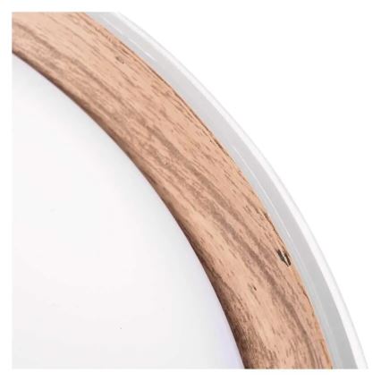LED-dimbare plafondlamp ILVI LED/30W/230V 2700–6500 K Ø 40 cm wit/beige + afstandsbediening