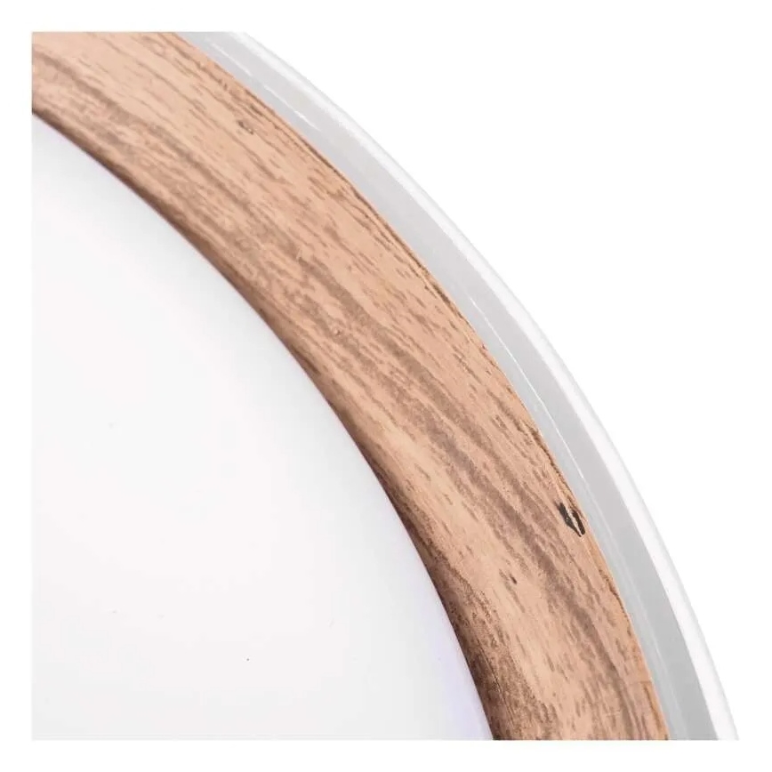 LED-dimbare plafondlamp ILVI LED/30W/230V 2700–6500 K Ø 40 cm wit/beige + afstandsbediening