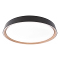 Dimbare LED-plafondlamp ILVI LED/30W/230V 2700-6500K Ø 40 cm zwart/beige + afstandsbediening