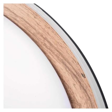 Dimbare LED-plafondlamp ILVI LED/30W/230V 2700-6500K Ø 40 cm zwart/beige + afstandsbediening