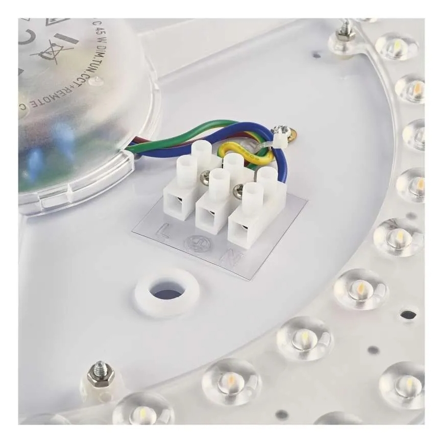 Dimbare LED-plafondlamp ILVI LED/30W/230V 2700-6500K Ø 40 cm zwart/beige + afstandsbediening