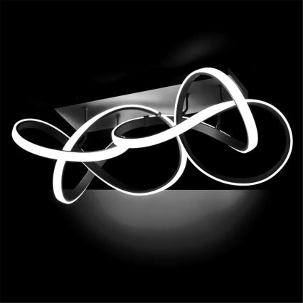 Dimbare LED-plafondlamp INDIGO LED/64W/230V zwart