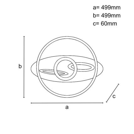 Dimbare LED-plafondlamp LED/105W/230V 3000-6500K + afstandsbediening