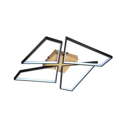Dimbare LED Plafondlamp LED/115W/230V 3000-6500K bruin/zwart + afstandsbediening