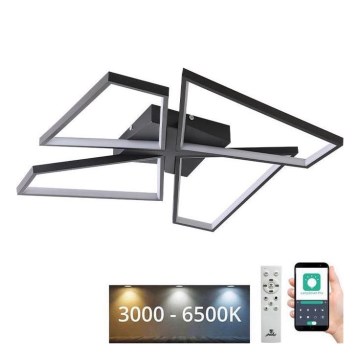 Dimbare LED Plafondlamp LED/115W/230V 3000-6500K zwart + afstandsbediening