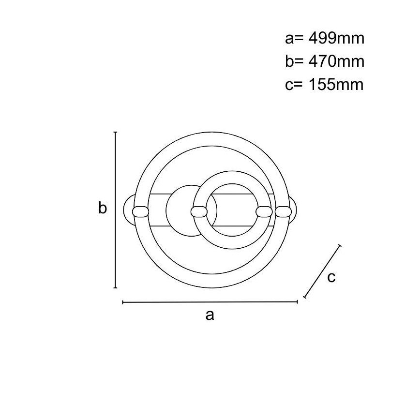 Dimbare LED-plafondlamp LED/120W/230V 3000-6500K + afstandsbediening