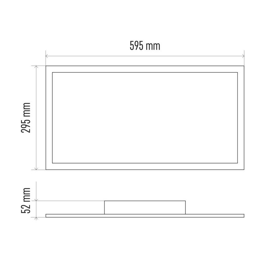 LED-dimbare plafondlamp LED/25W/230V 2700K-6000K + afstandsbediening