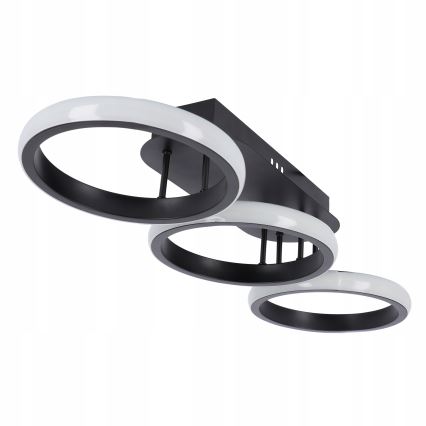 Dimbaar LED-plafondlamp LED/30W/230V 3000-6500K zwart Wi-Fi Tuya + afstandsbediening