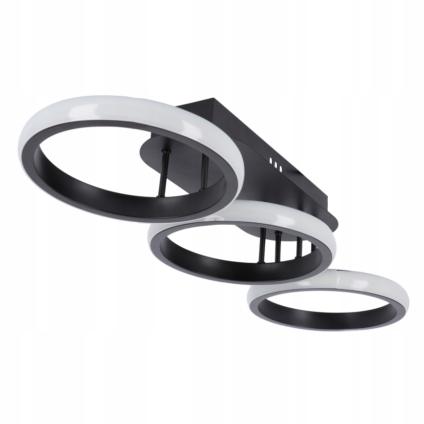 Dimbaar LED-plafondlamp LED/30W/230V 3000-6500K zwart Wi-Fi Tuya + afstandsbediening