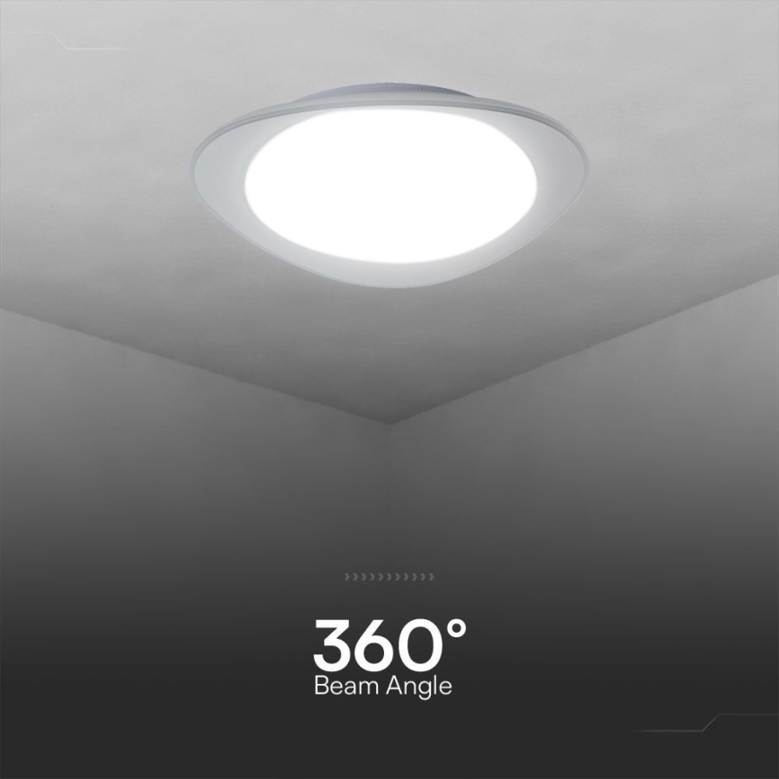 Dimbare LED plafondlamp LED/40W/230V 3000-6500K 45 cm wit + afstandsbediening