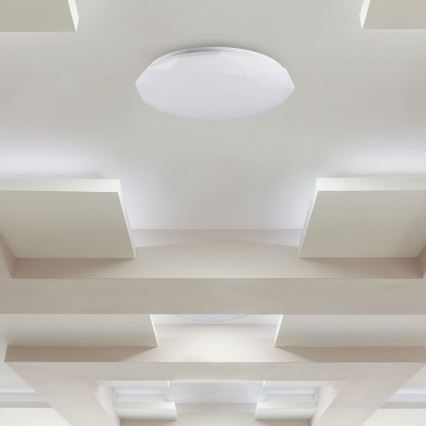 Dimbare LED plafondlamp LED/40W/230V 3000K/4000K/6500K diameter 50 cm + afstandsbediening