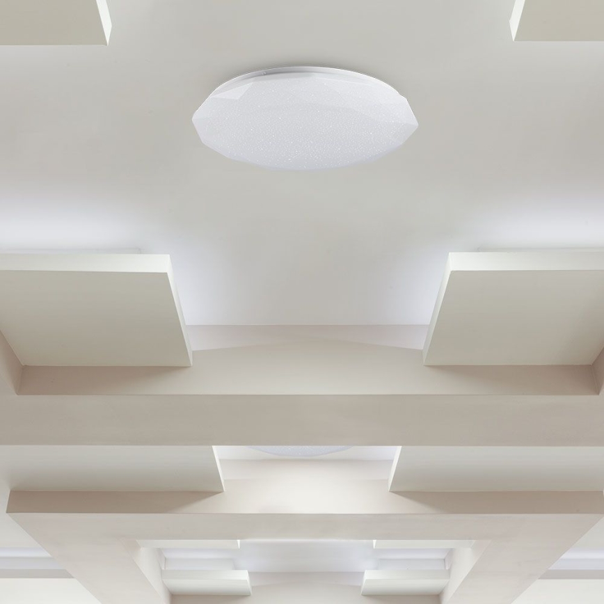Dimbare LED plafondlamp LED/40W/230V 3000K/4000K/6500K diameter 50 cm + afstandsbediening