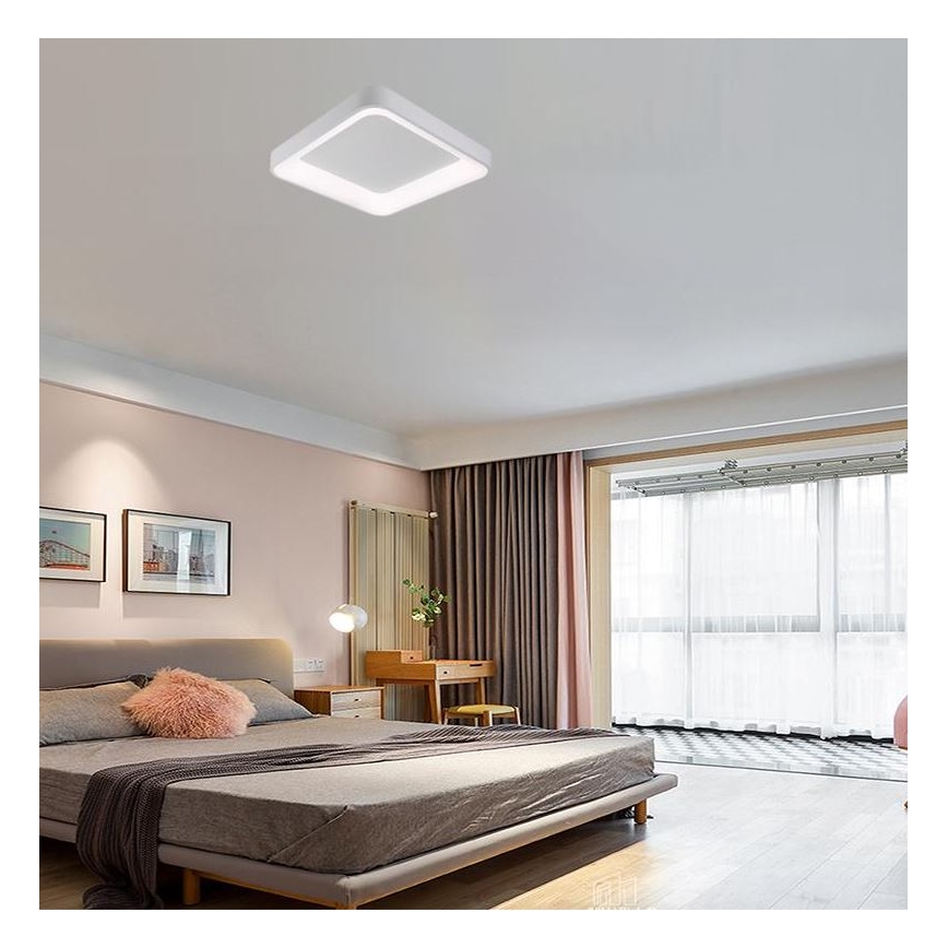 Dimbare LED Plafondlamp LED/45W/230V 3000-6500K wit + afstandsbediening