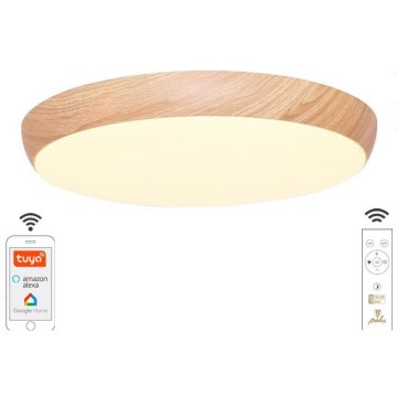 Dimbare LED plafondlamp LED/48W/230V 2700-6500K Wi-Fi Tuya + afstandsbediening